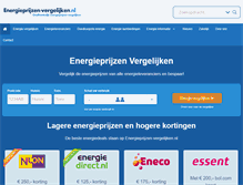 Tablet Screenshot of energieprijzen-vergelijken.nl